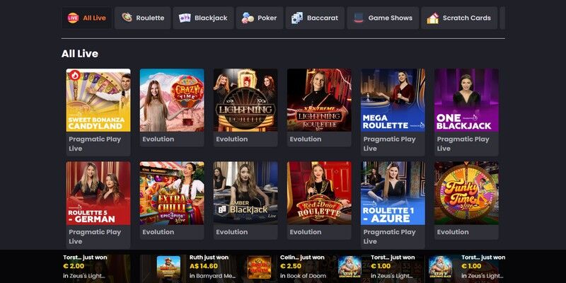 Posnetek zaslona strani igralnice - Asino