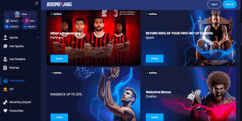 promocijska stran Boomerang