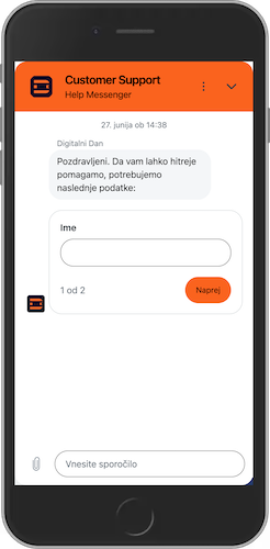 Posnetek zaslona mobilnega telefona Dream Bet podpora za stranke